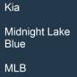 Preview: Kia, Midnight Lake Blue, MLB.